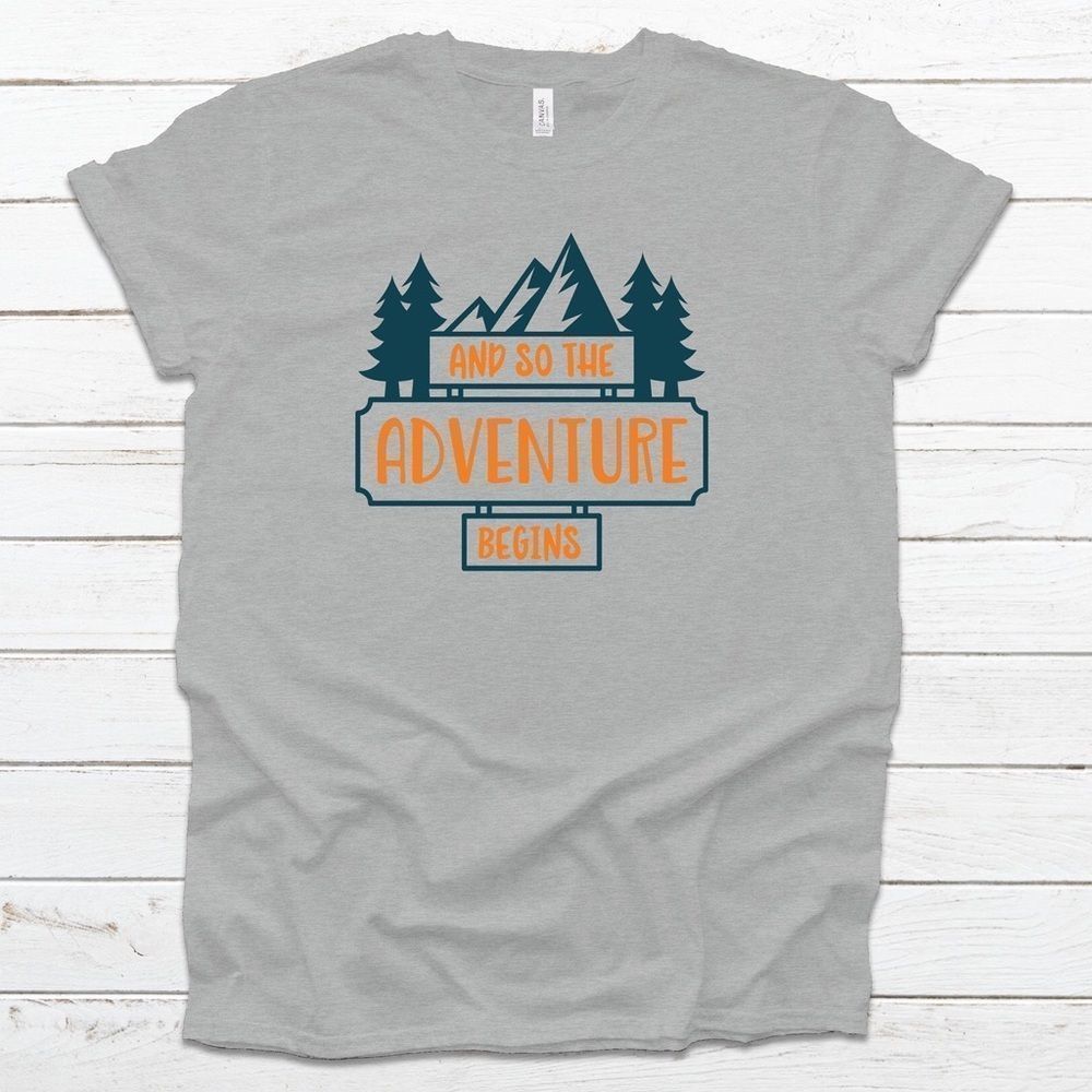 Camping adventure tee shirt